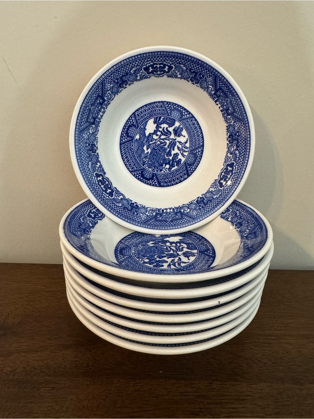 Blue Willow Ware By Royal China Small Bowl 5.5” Set Of 8